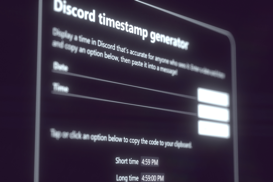 Discord Timestamp Generator